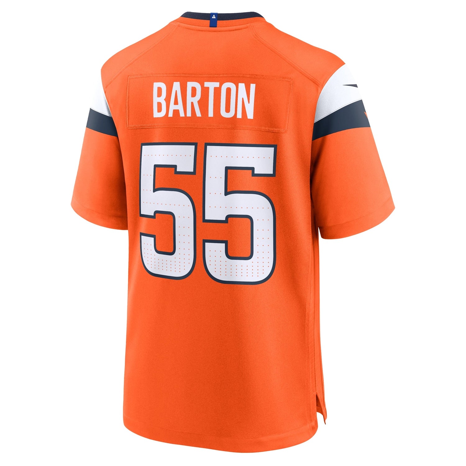 Cody Barton Denver Broncos Nike Game Jersey - Orange