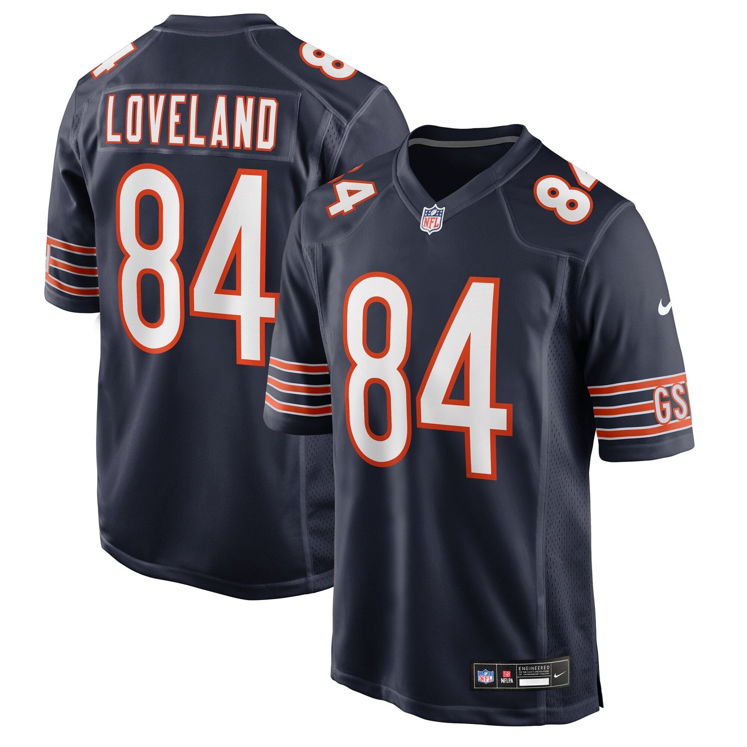 Chicago Bears Colston Loveland Nike Navy 2025 NFL Draft First Round Pick Game Jersey