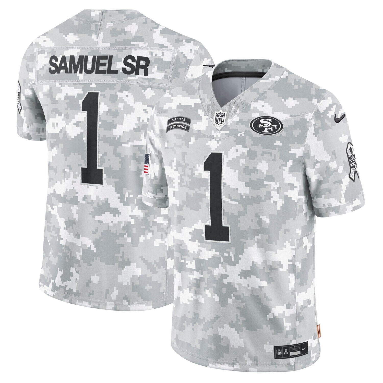 Deebo Samuel Sr San Francisco 49ers Nike 2024 Salute to Service Limited Jersey - Arctic Camo