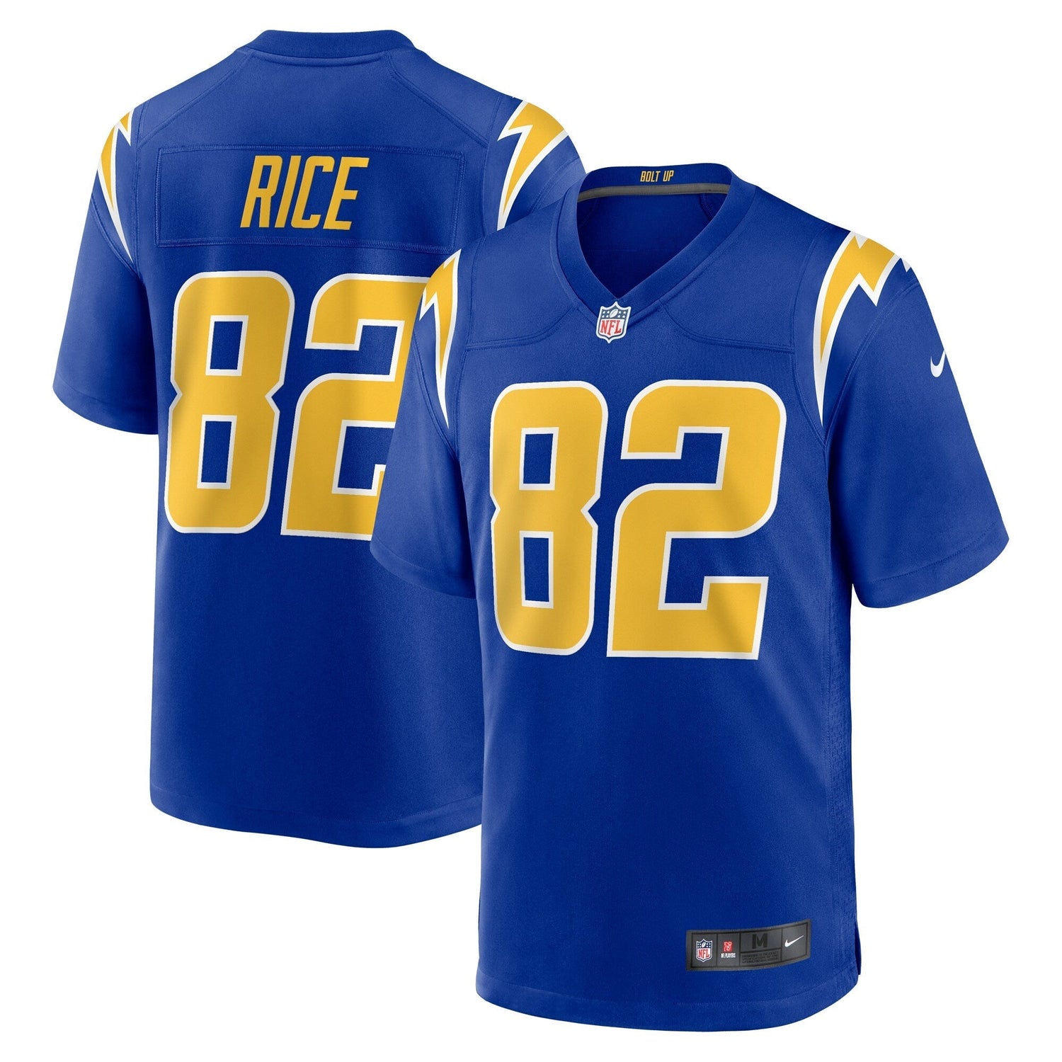 Brenden Rice Los Angeles Chargers Nike 2024 NFL Draft 2nd Alternate Game Jersey - Royal