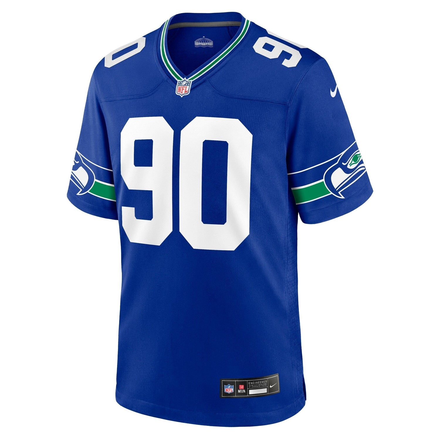 Jarran Reed Seattle Seahawks Nike Throwback Game Jersey - Royal
