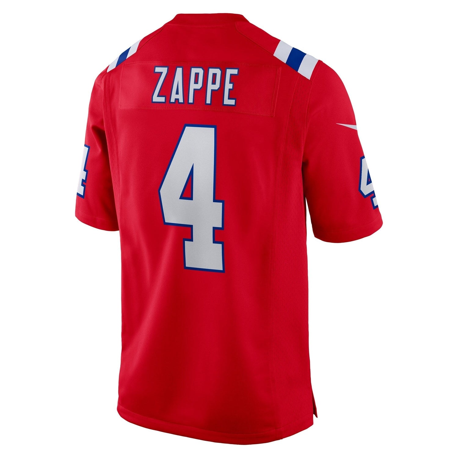 Bailey Zappe New England Patriots Nike Alternate Game Jersey - Red