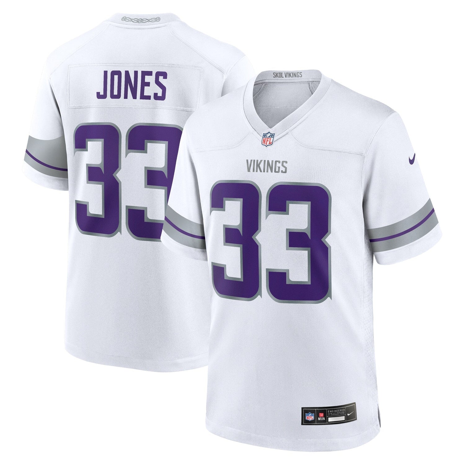 Aaron Jones Minnesota Vikings Nike Alternate Game Jersey - White