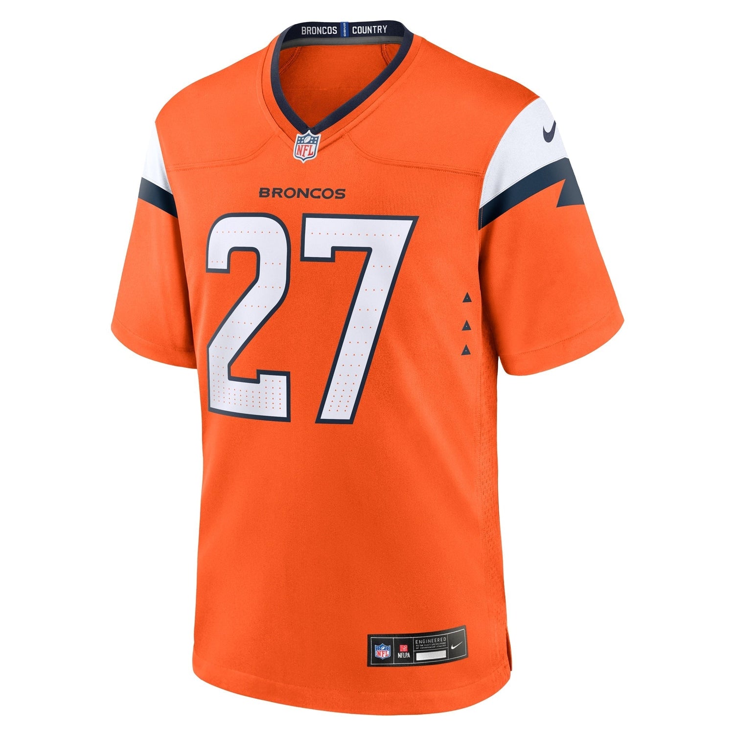 Damarri Mathis Denver Broncos Nike Team Game Jersey - Orange