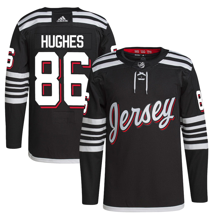 Jack Hughes New Jersey Devils Alternate Primegreen Jersey - Black
