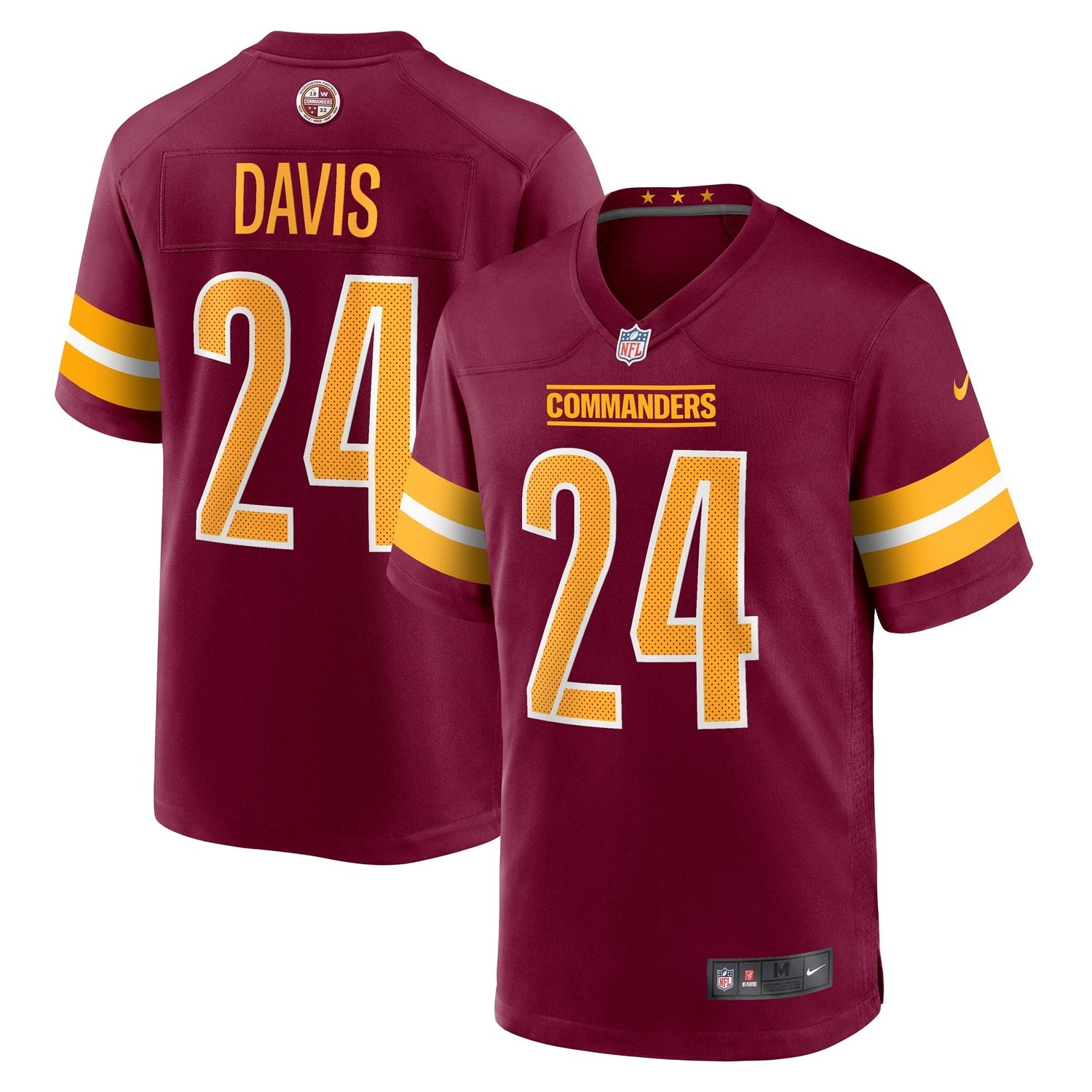 Michael Davis Washington Commanders Nike Game Jersey - Burgundy