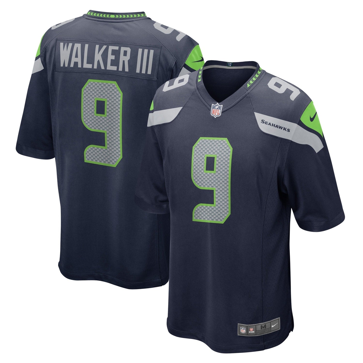 Kenneth Walker III Seattle Seahawks Nike Game Jersey - Navy