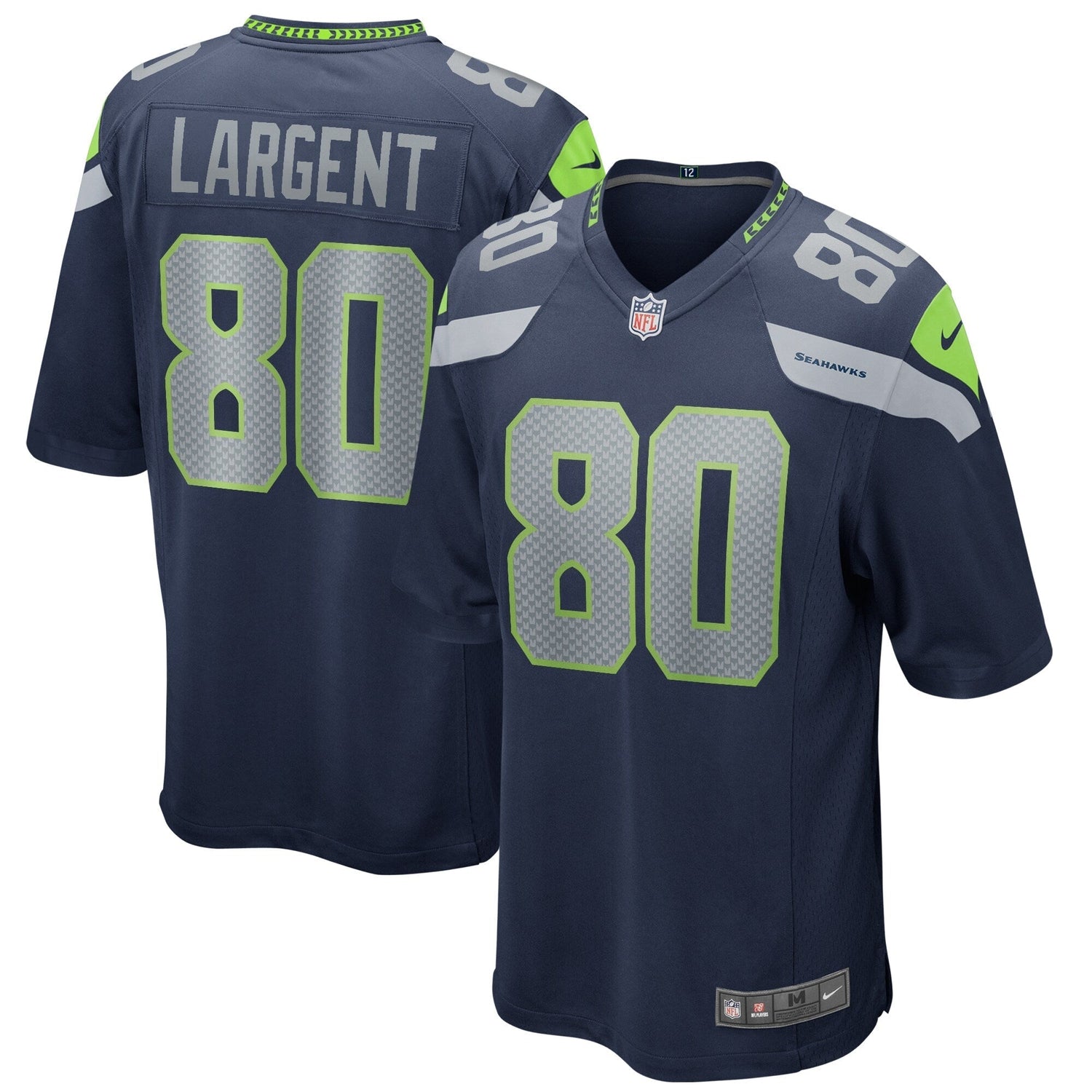 Steve Largent Seattle Seahawks Nike Game Retired Jersey - College Navy