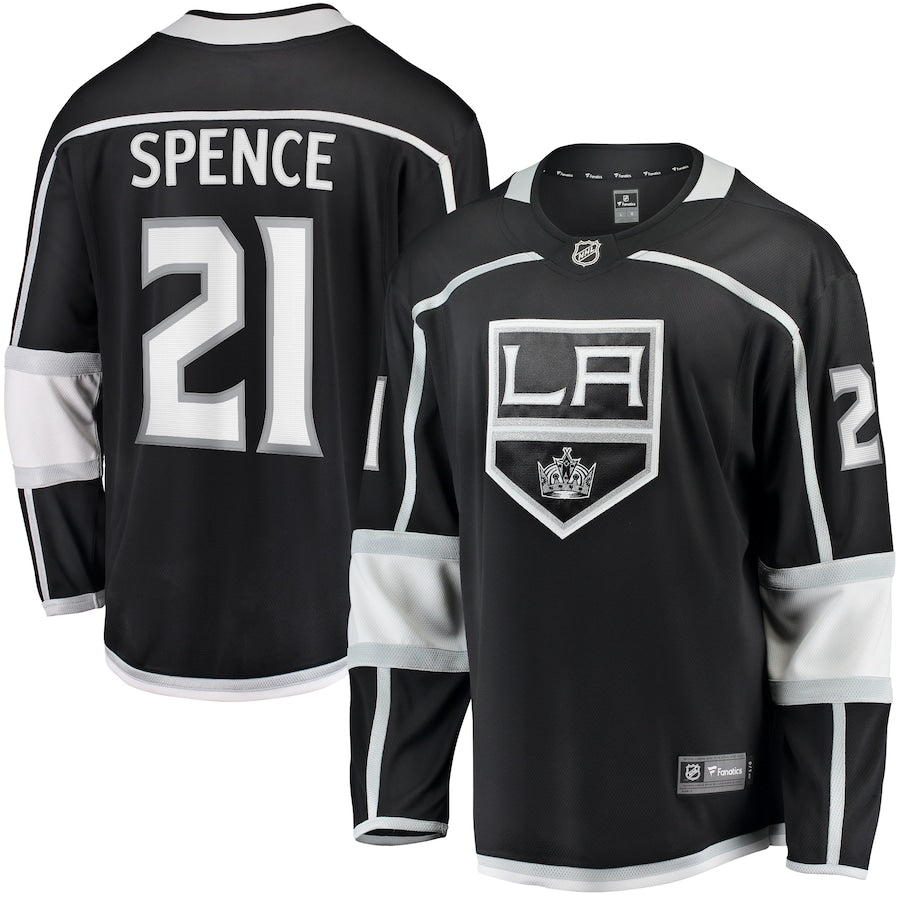 Jordan Spence Los Angeles Kings Home Premier Breakaway Jersey - Black