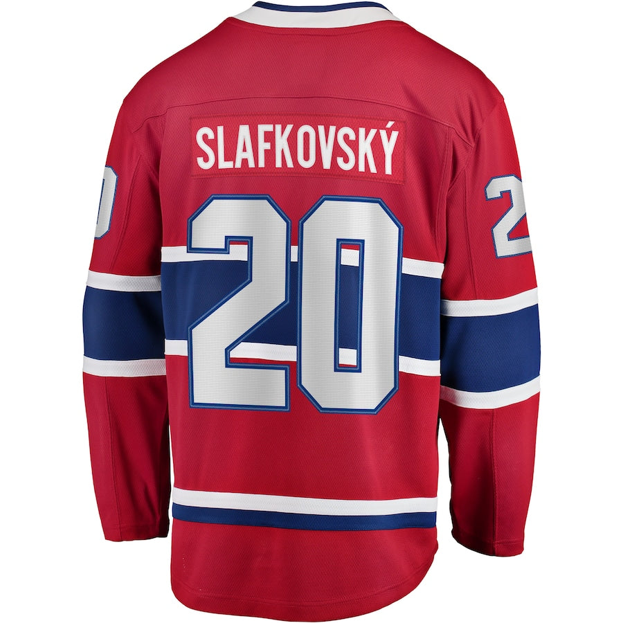 Juraj Slafkovsky Montreal Canadiens Home Premier Breakaway Jersey - Red