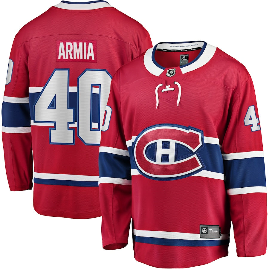 Joel Armia Montreal Canadiens Home Breakaway Jersey - Red
