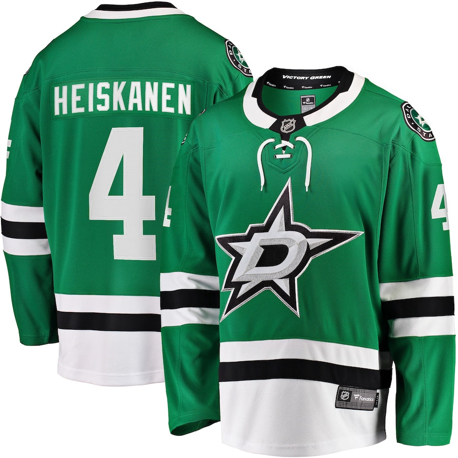 Miro Heiskanen Dallas Stars Team Color Breakaway Jersey - Kelly Green