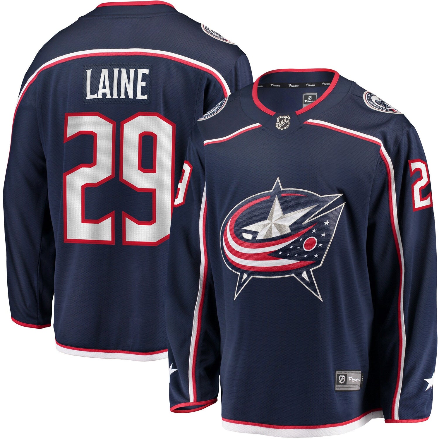Patrik Laine Columbus Blue Jackets Home Breakaway Jersey - Navy