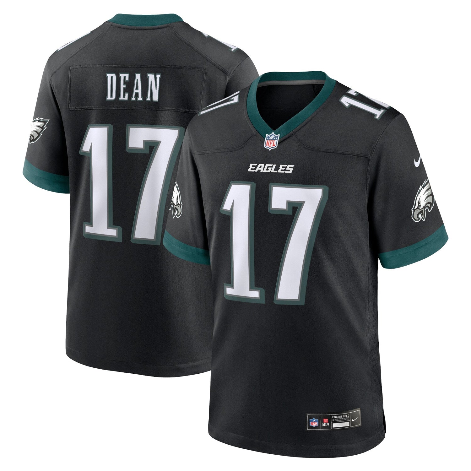 Nakobe Dean Philadelphia Eagles Nike Alternate Game Jersey - Black