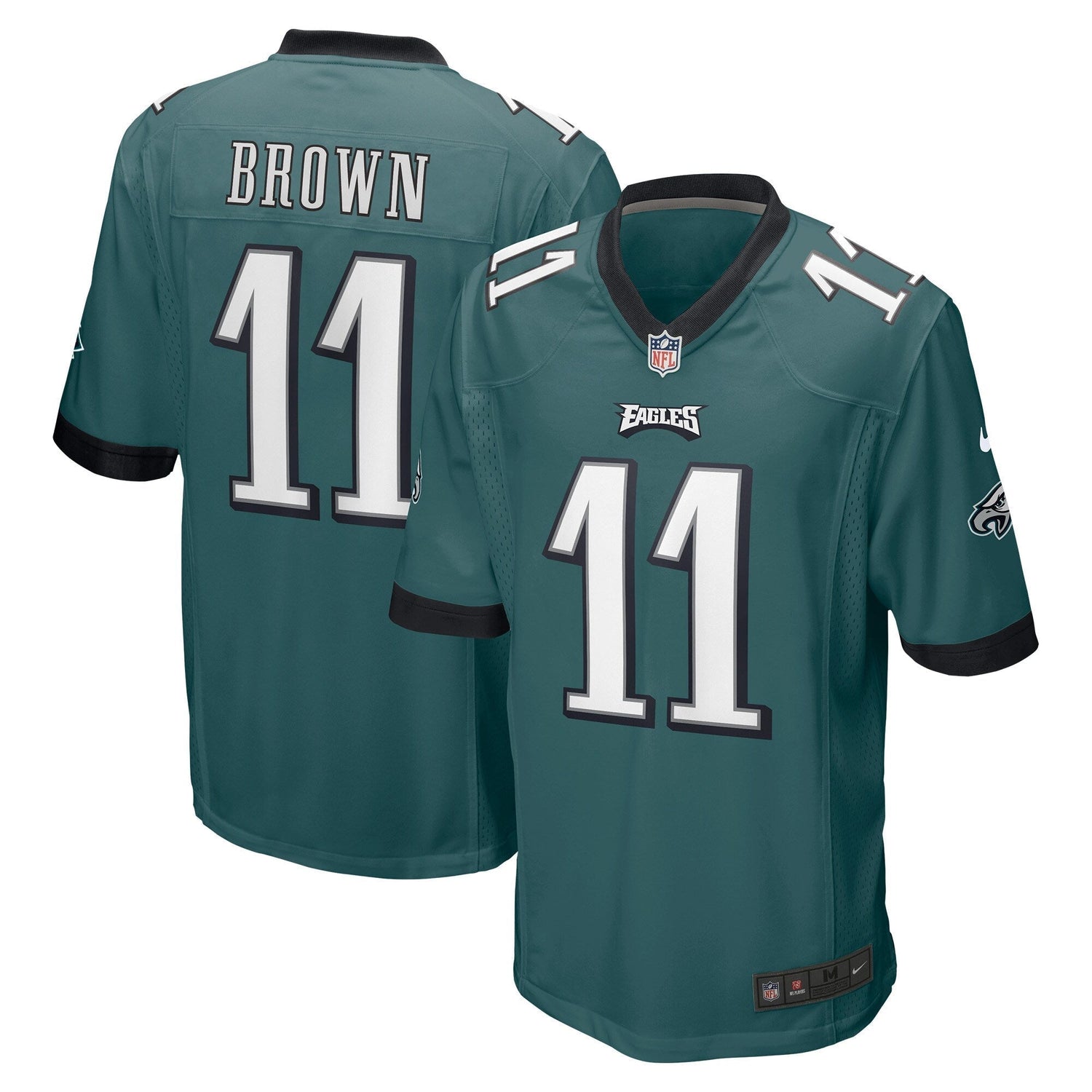A.J. Brown Philadelphia Eagles Nike Game Jersey - Midnight Green