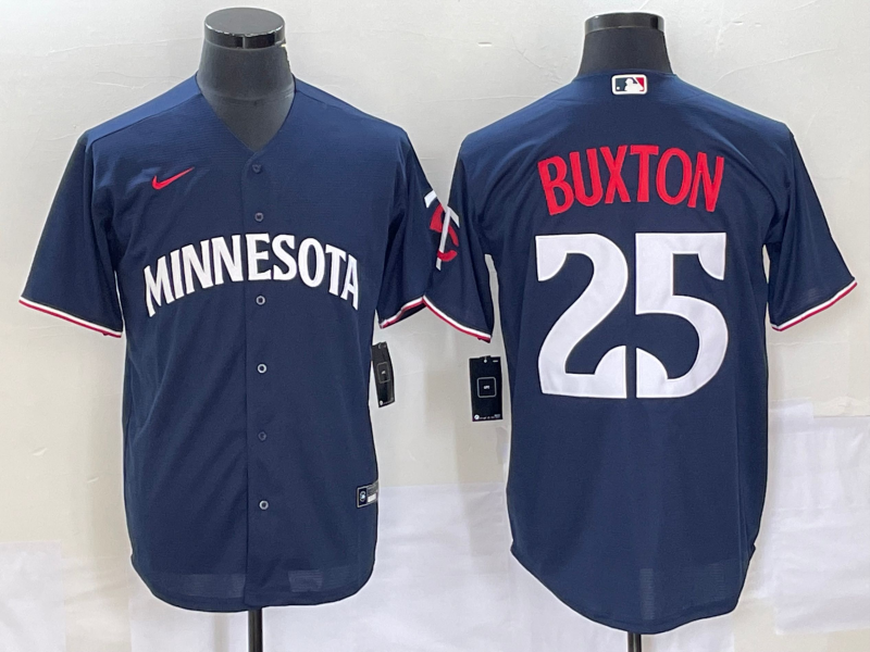 Men's Minnesota Twins Byron Buxton #25 Navy Alternate Player Jersey