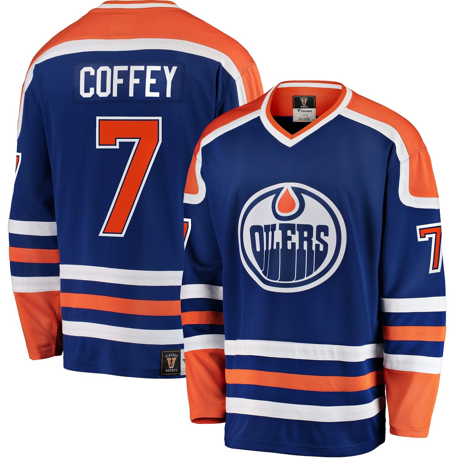 Paul Coffey Edmonton Oilers Premier Breakaway Retired Jersey - Blue