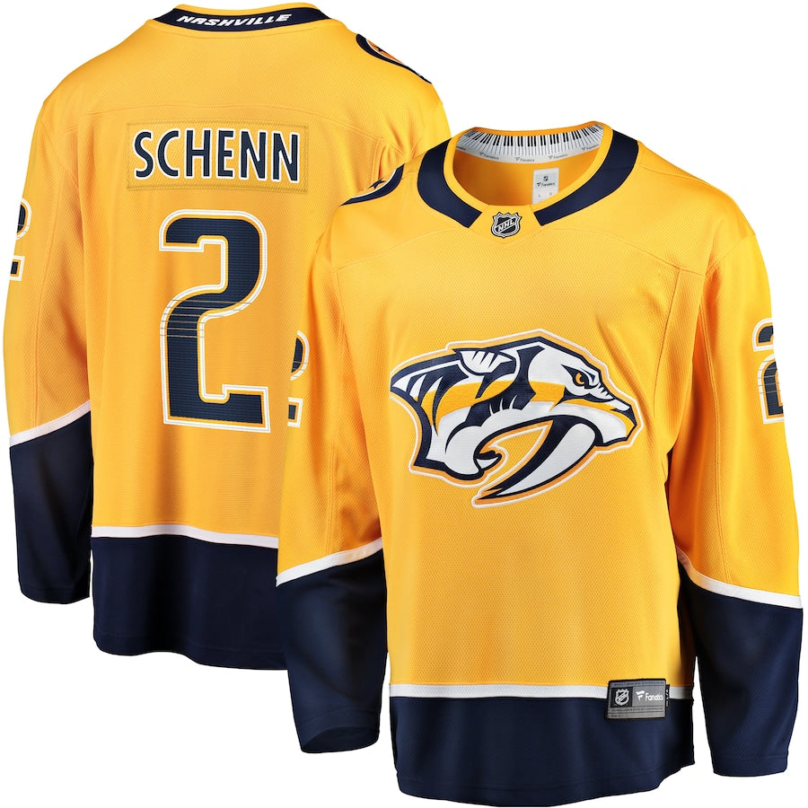 Luke Schenn Nashville Predators Home Breakaway Jersey - Gold