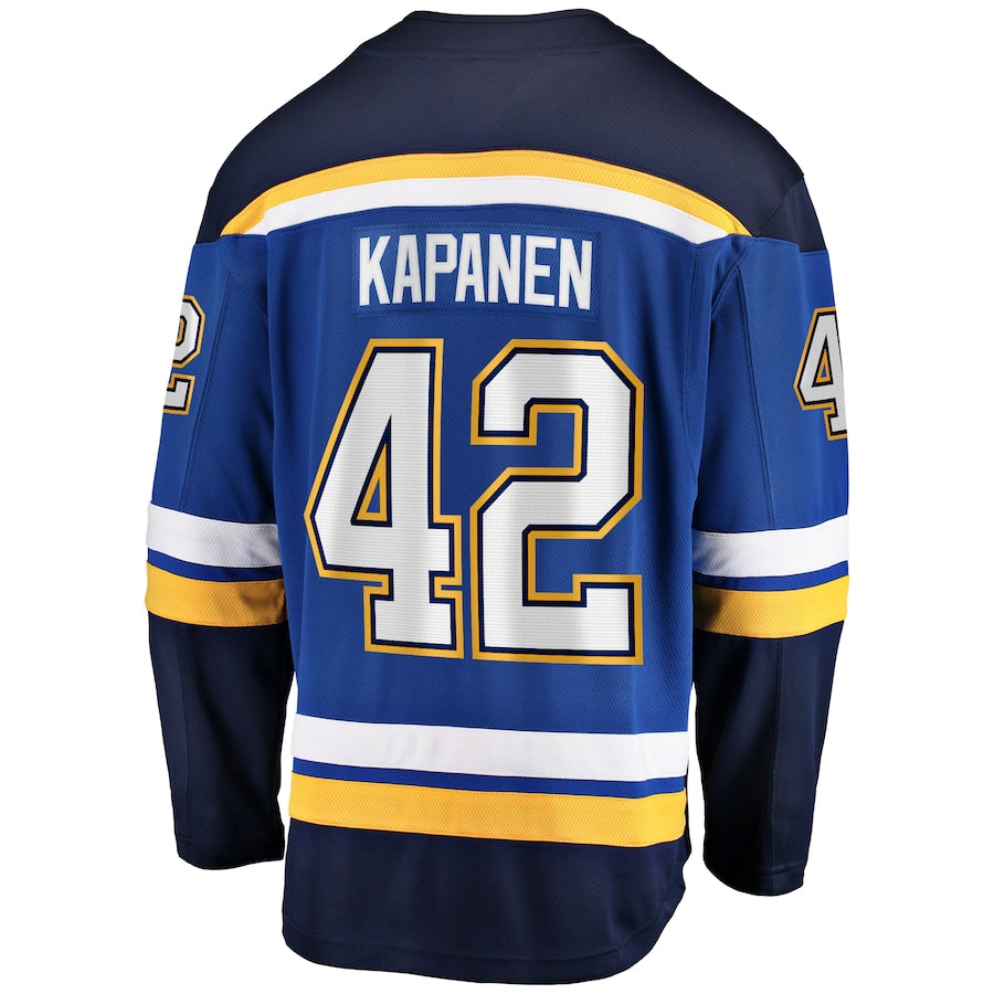 Men's St. Louis Blues Kasperi Kapanen Fanatics Blue Home Breakaway Jersey