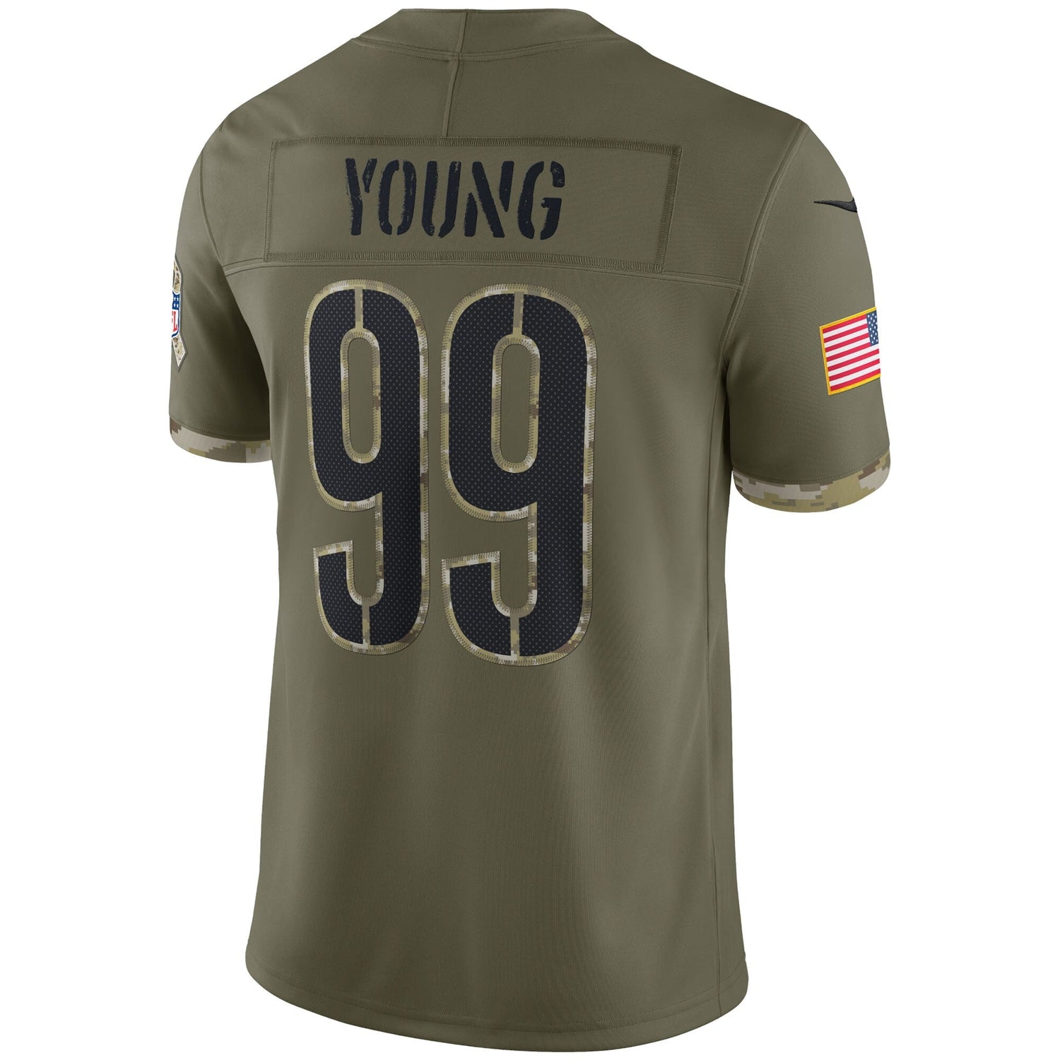 Chase Young Washington Commanders Nike Salute To Service Limited Jersey - Olive