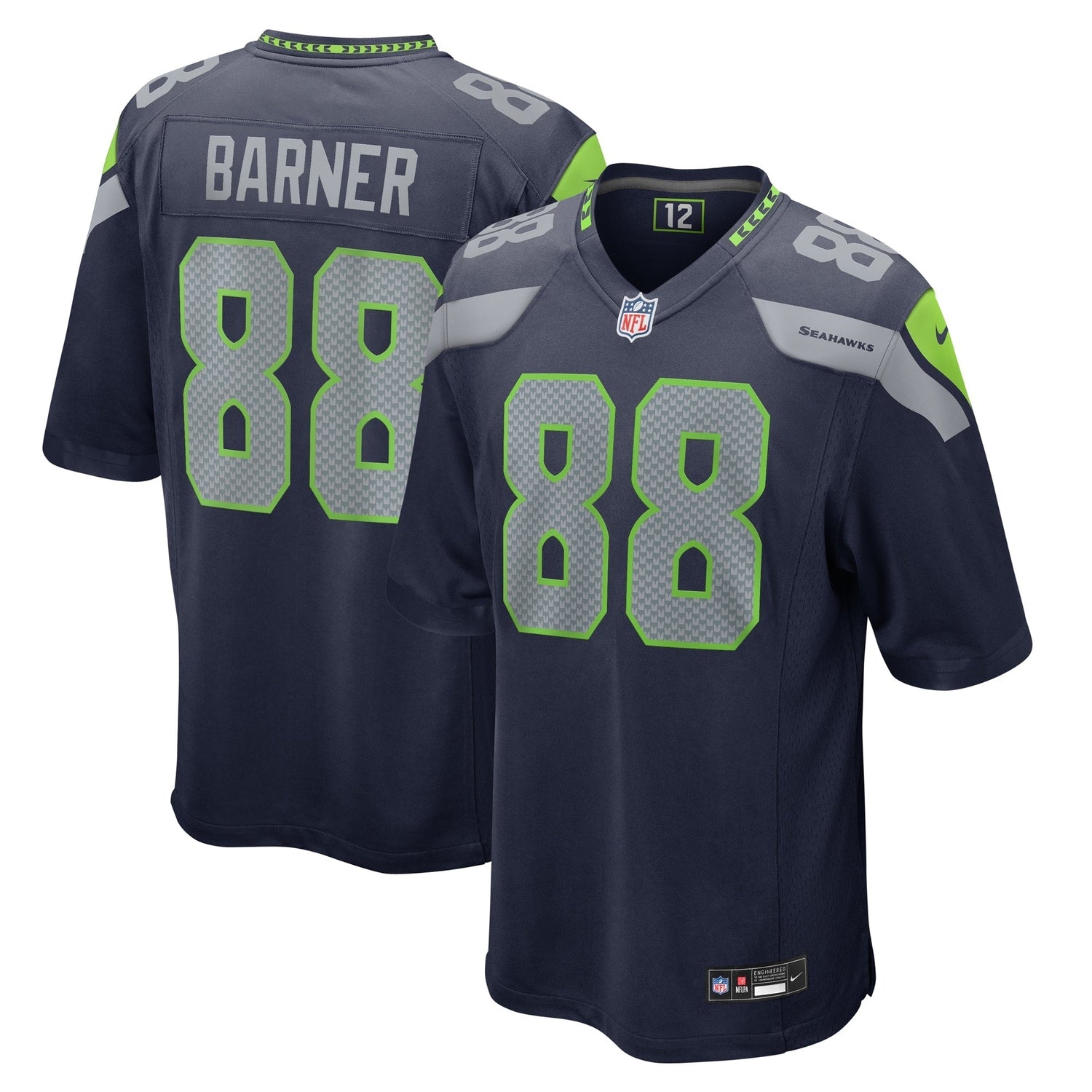 A.J. Barner Seattle Seahawks Nike Game Jersey - College Navy