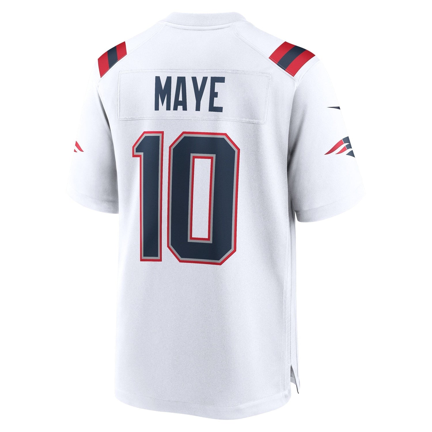 Drake Maye New England Patriots Nike Game Jersey - White