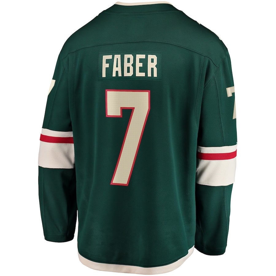 Brock Faber Minnesota Wild Home Breakaway Jersey - Green