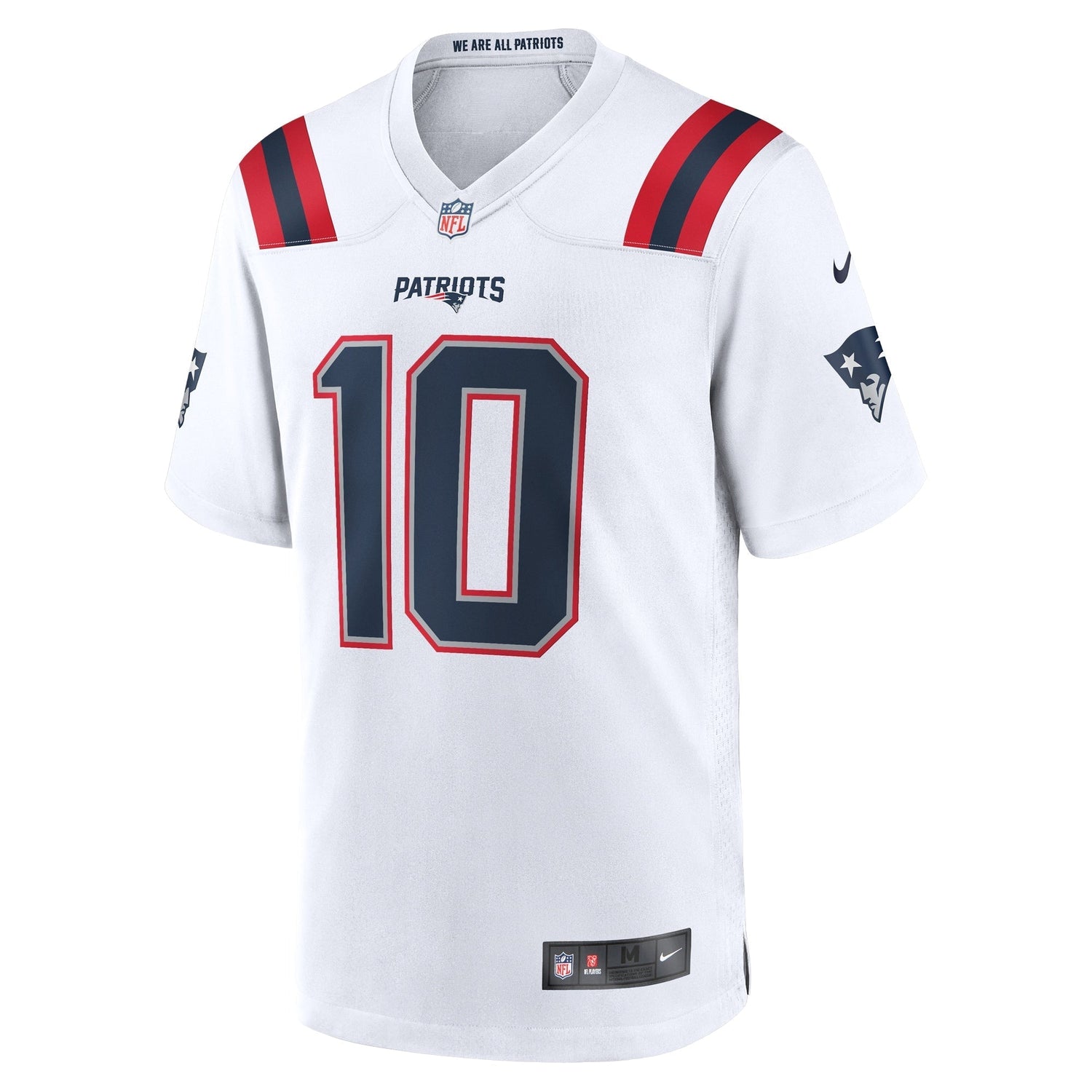 Drake Maye New England Patriots Nike Game Jersey - White