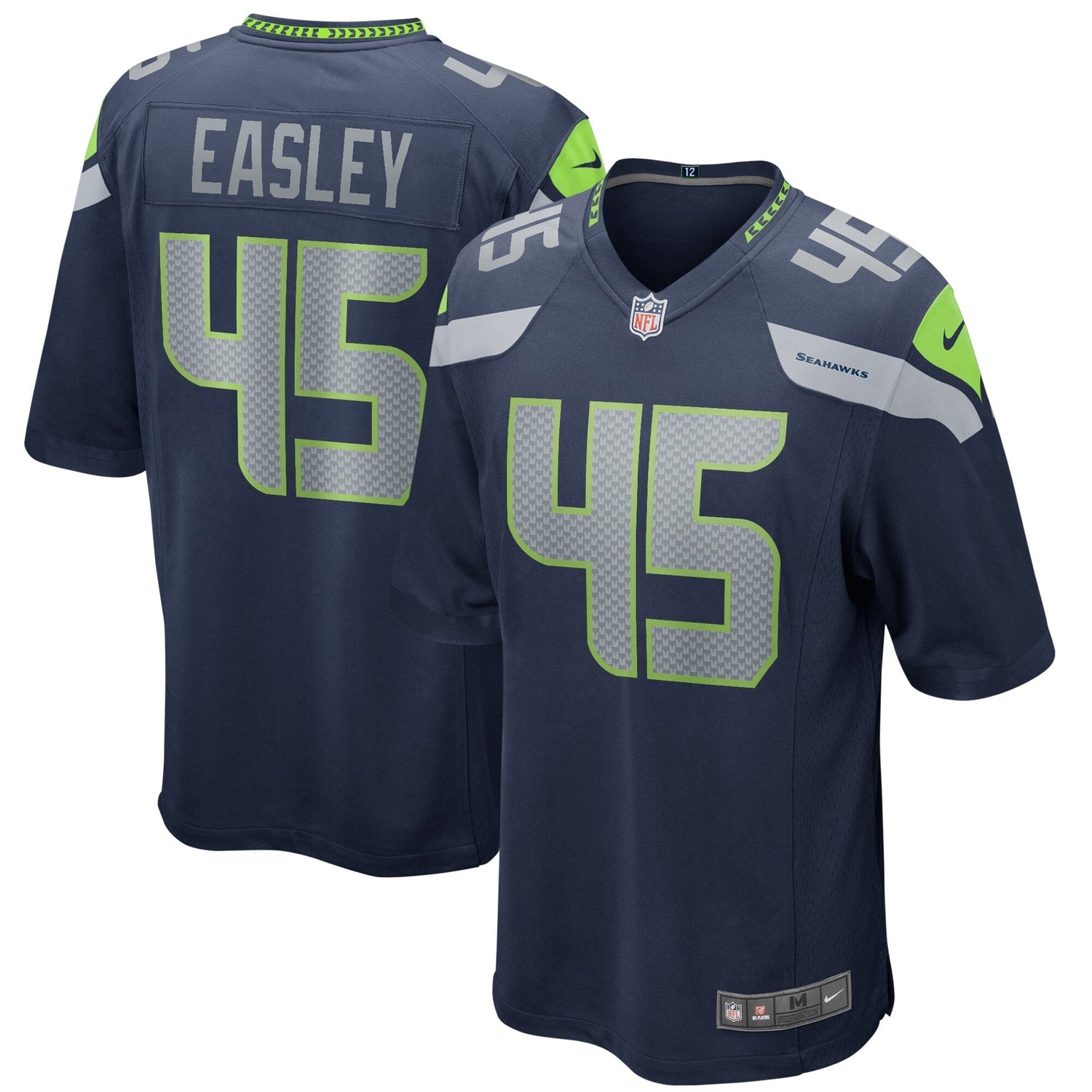 Kenny Easley Seattle Seahawks Nike Game Retired Jersey - College Navy
