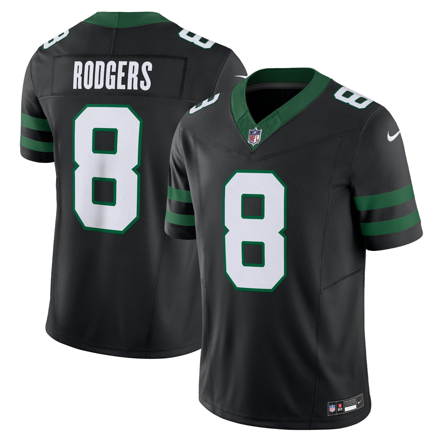 Aaron Rodgers New York Jets Nike Alternate Vapor F.U.S.E. Limited Jersey - Legacy Black