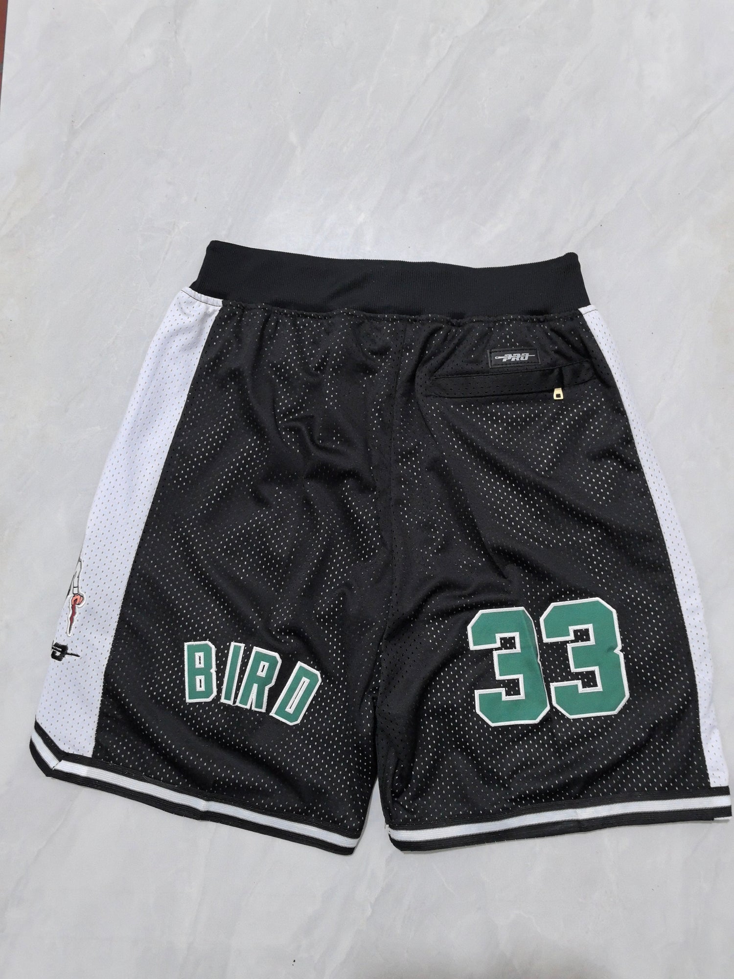 JUST DON Boston Celtics Black Pocket Shorts