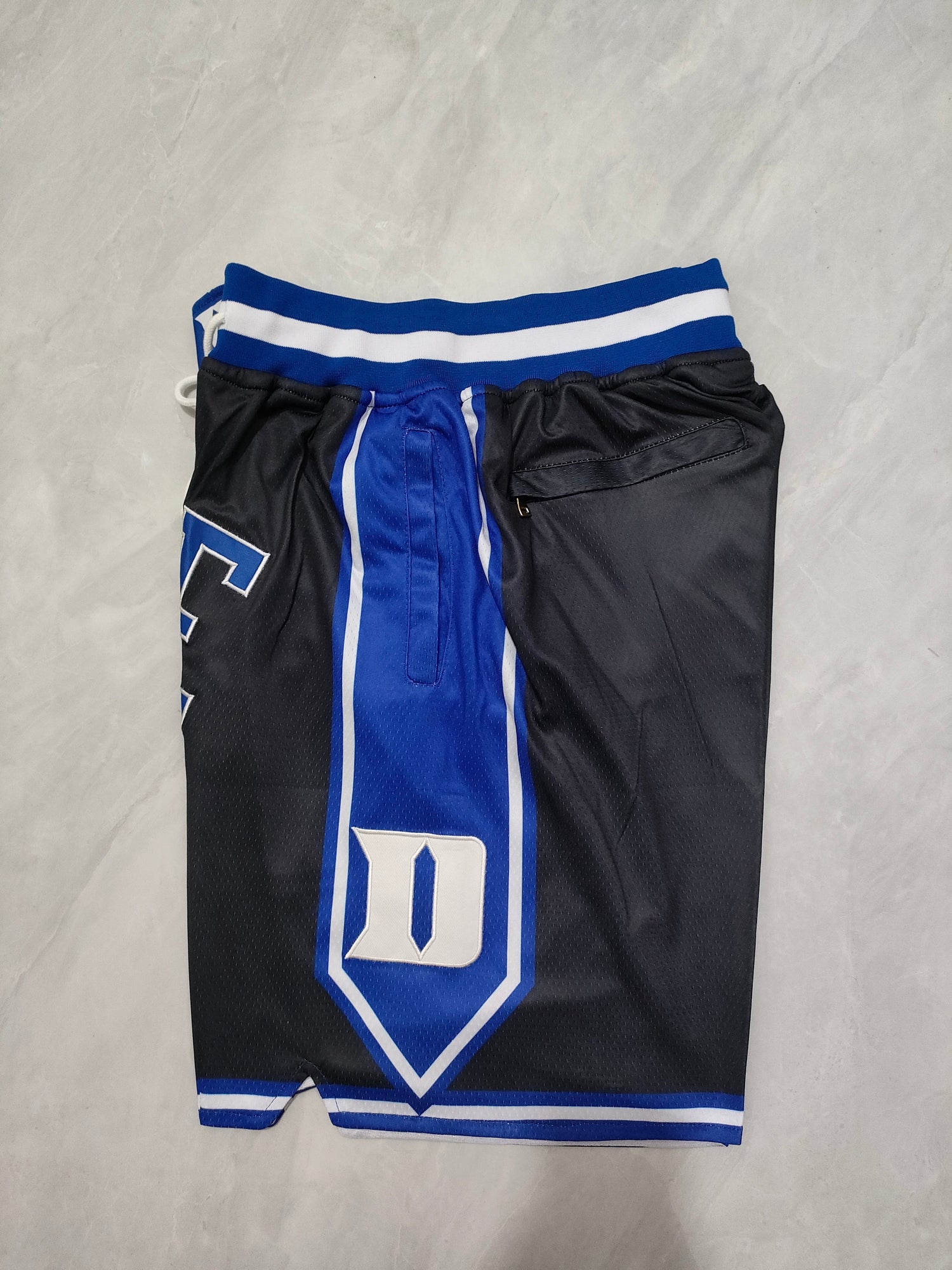 JUST DON Duke University Black Pocket Shorts