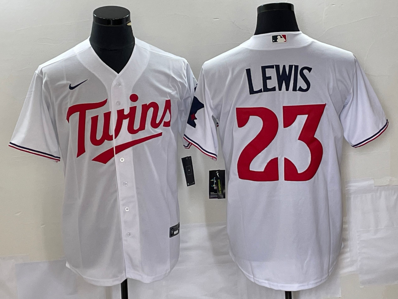 Men's Minnesota Twins Royce Lewis #23 White Home Player Jersey
