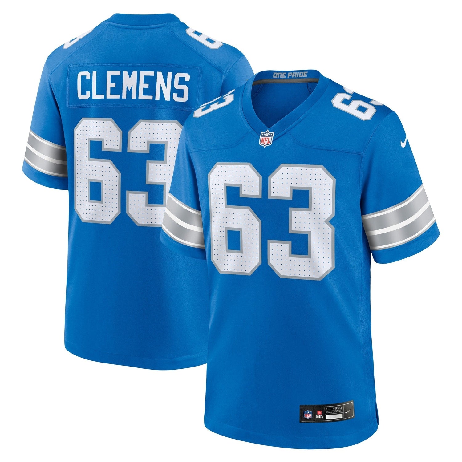 Duke Clemens Detroit Lions Nike Game Jersey - Blue