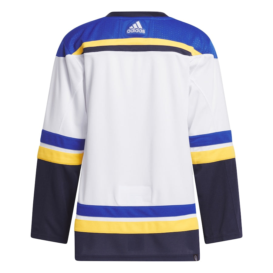 Men's St. Louis Blues adidas White Away Primegreen Authentic Jersey