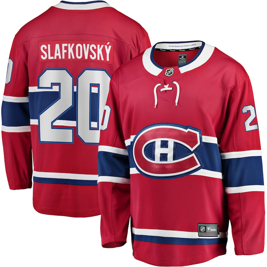 Juraj Slafkovsky Montreal Canadiens Home Premier Breakaway Jersey - Red