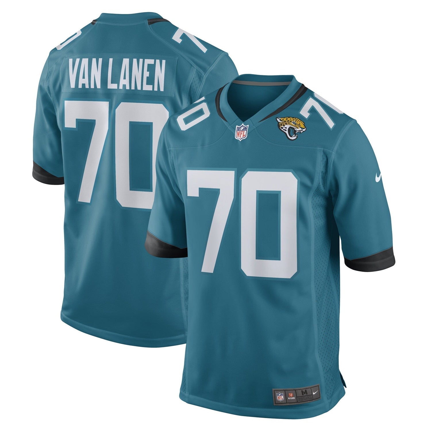 Cole Van Lanen Jacksonville Jaguars Nike Game Jersey - Teal