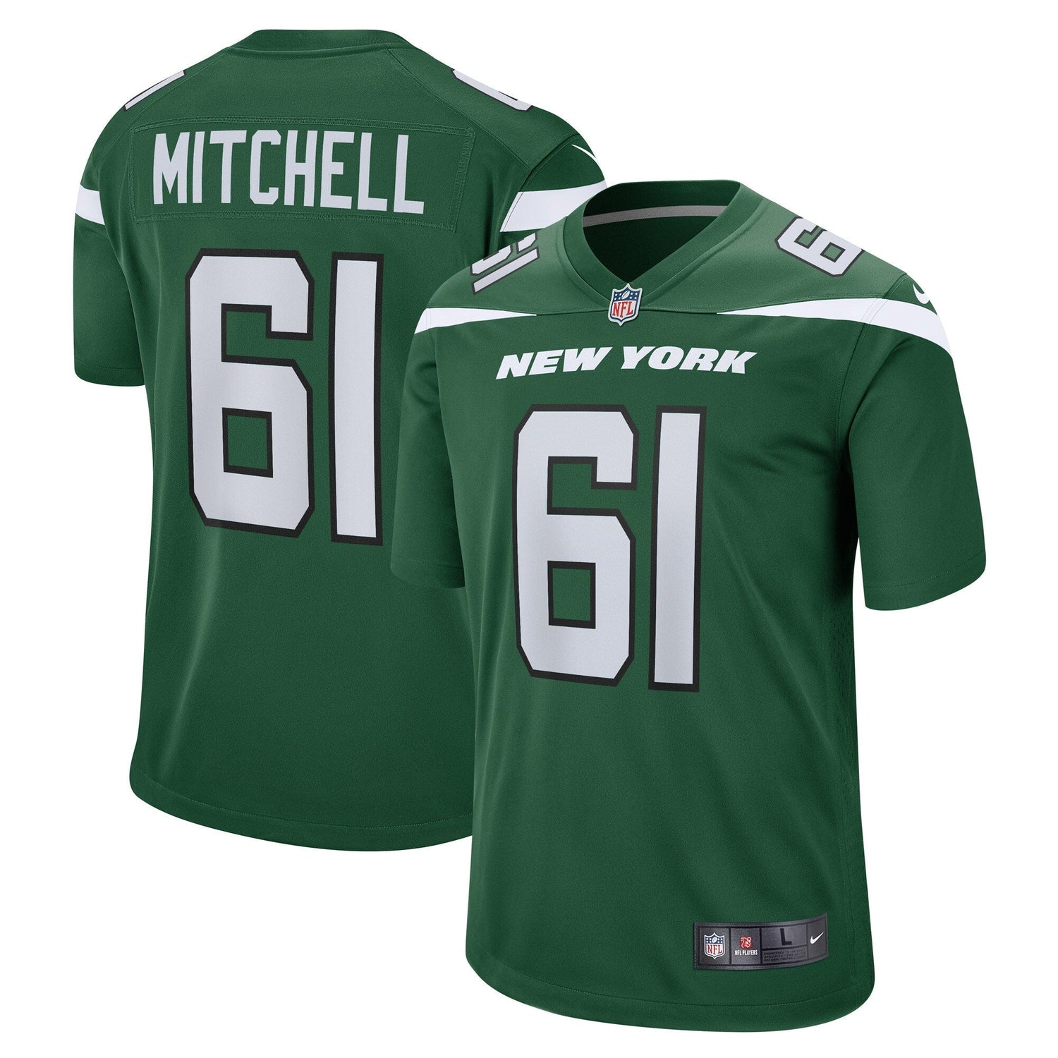 Max Mitchell New York Jets Nike Game Jersey - Gotham Green