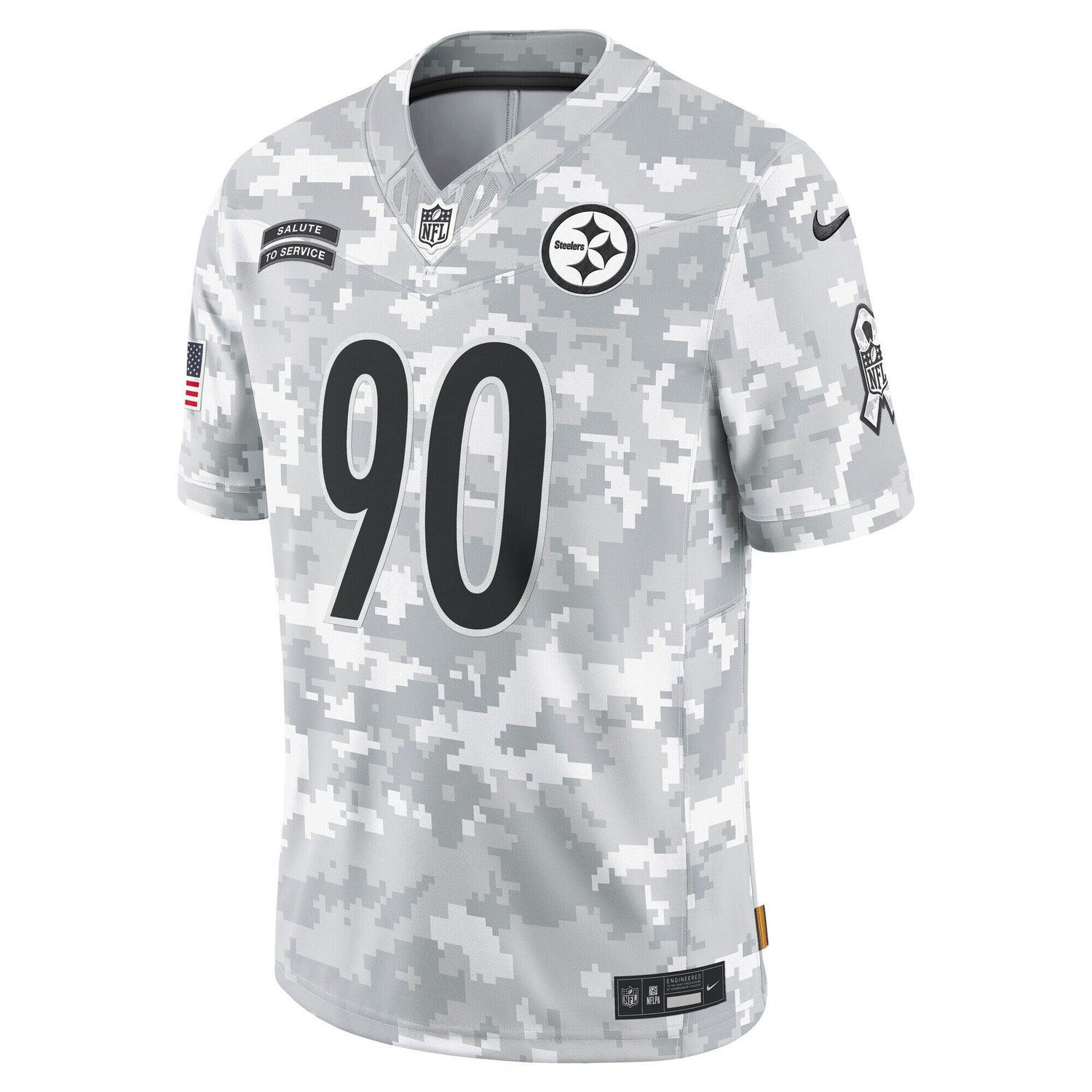 T.J. Watt Pittsburgh Steelers Nike 2024 Salute to Service Limited Jersey - Arctic Camo