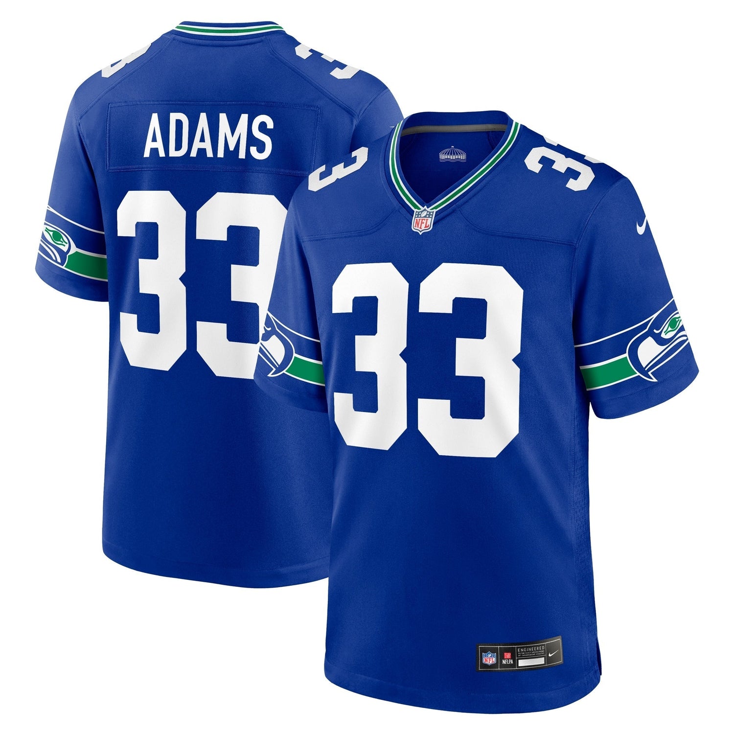 Jamal Adams Seattle Seahawks Nike Throwback Game Jersey - Royal