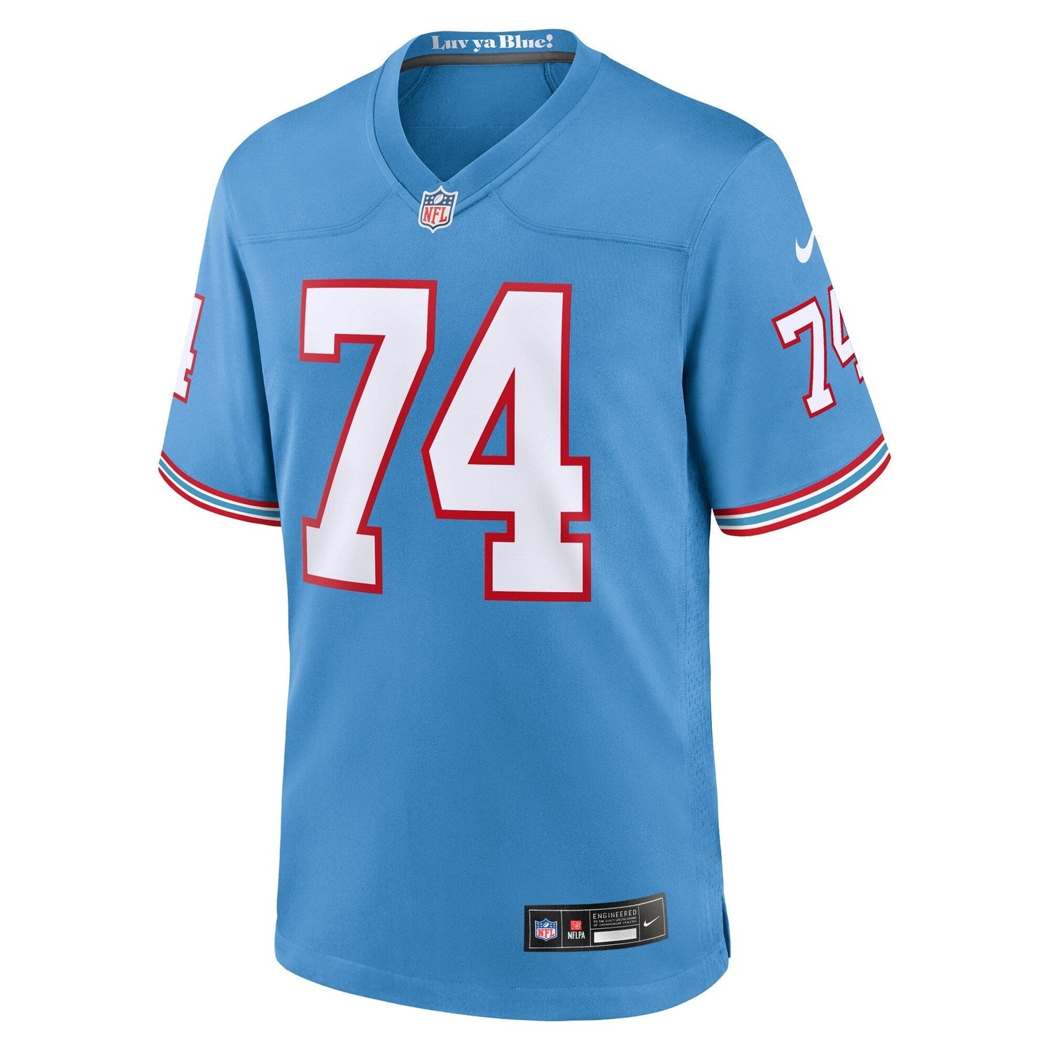Bruce Matthews Tennessee Titans Nike Oilers Throwback Retired Game Jersey - Light Blue