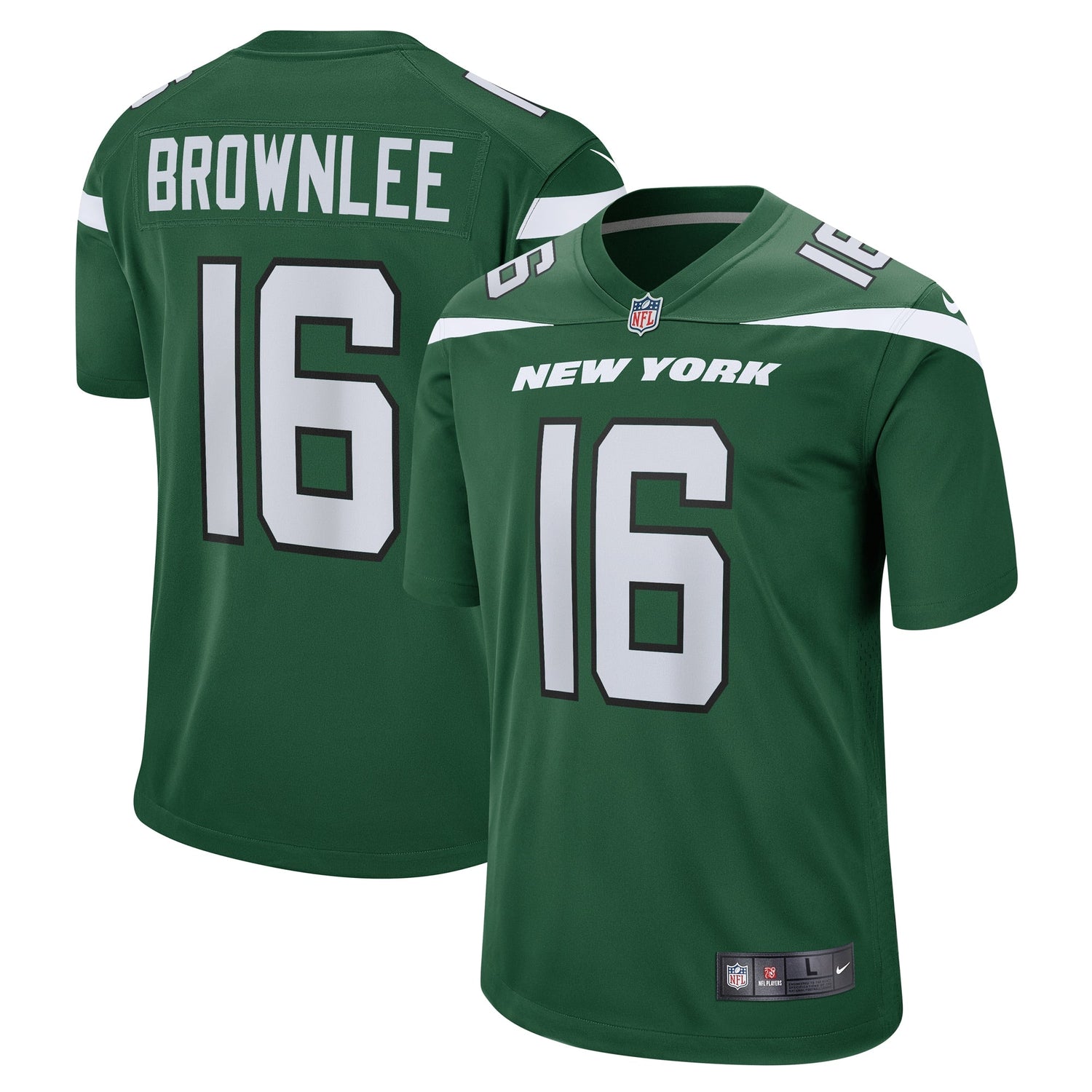 Jason Brownlee New York Jets Nike Game Jersey - Gotham Green