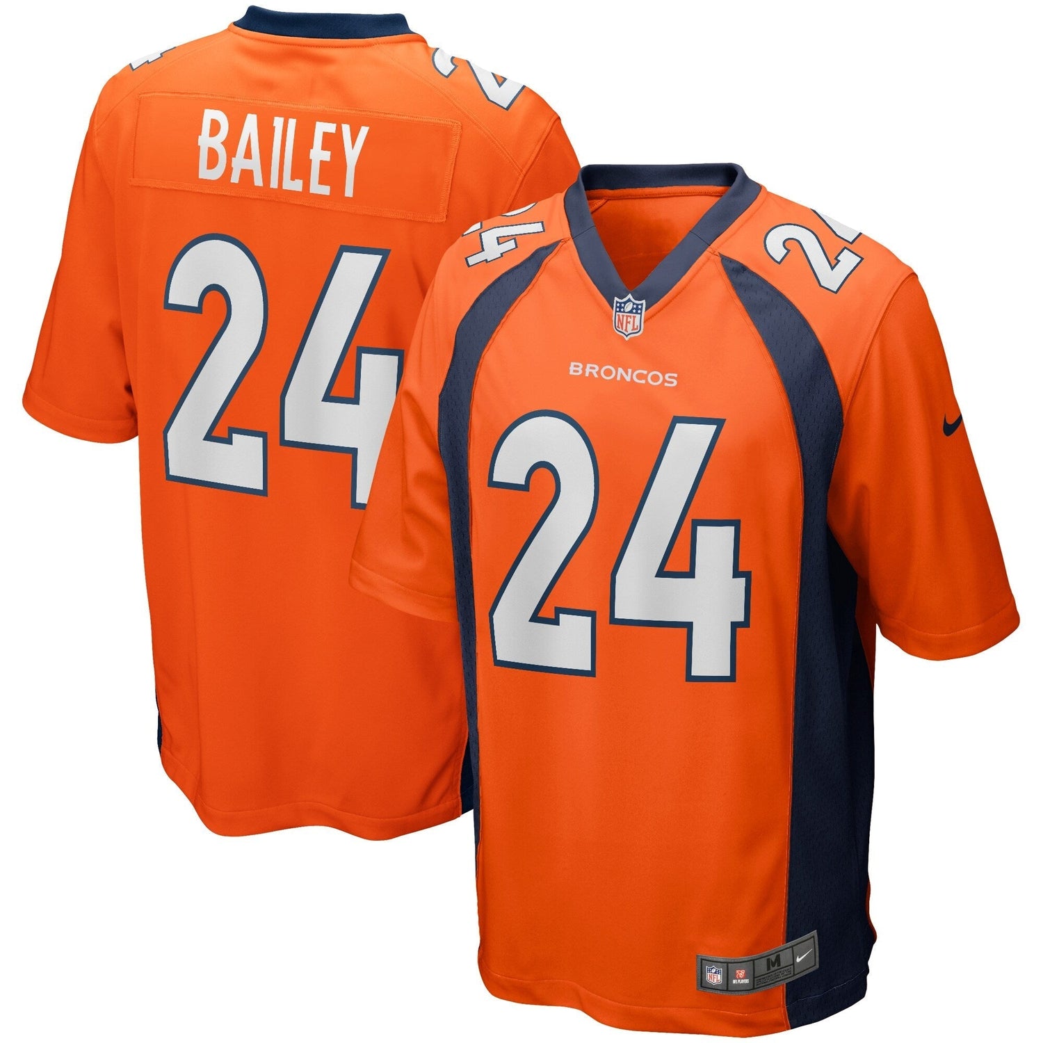 Champ Bailey Denver Broncos Nike Game Retired Jersey - Orange