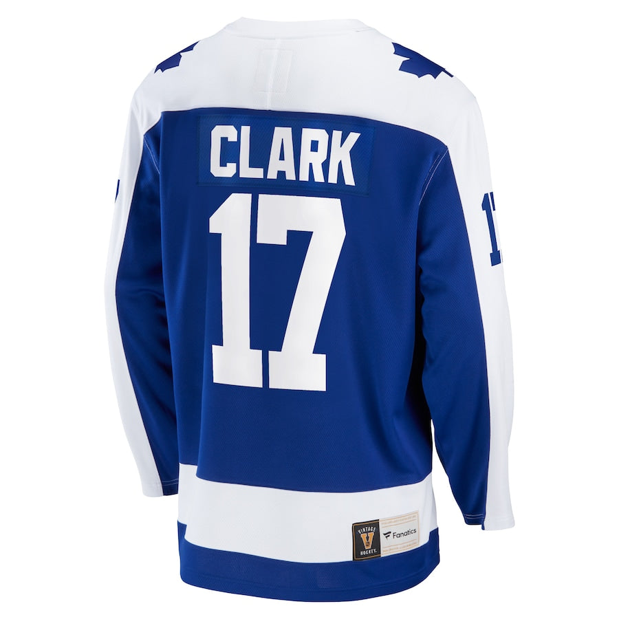 Wendel Clark Toronto Maple Leafs Breakaway Retired Jersey - Blue