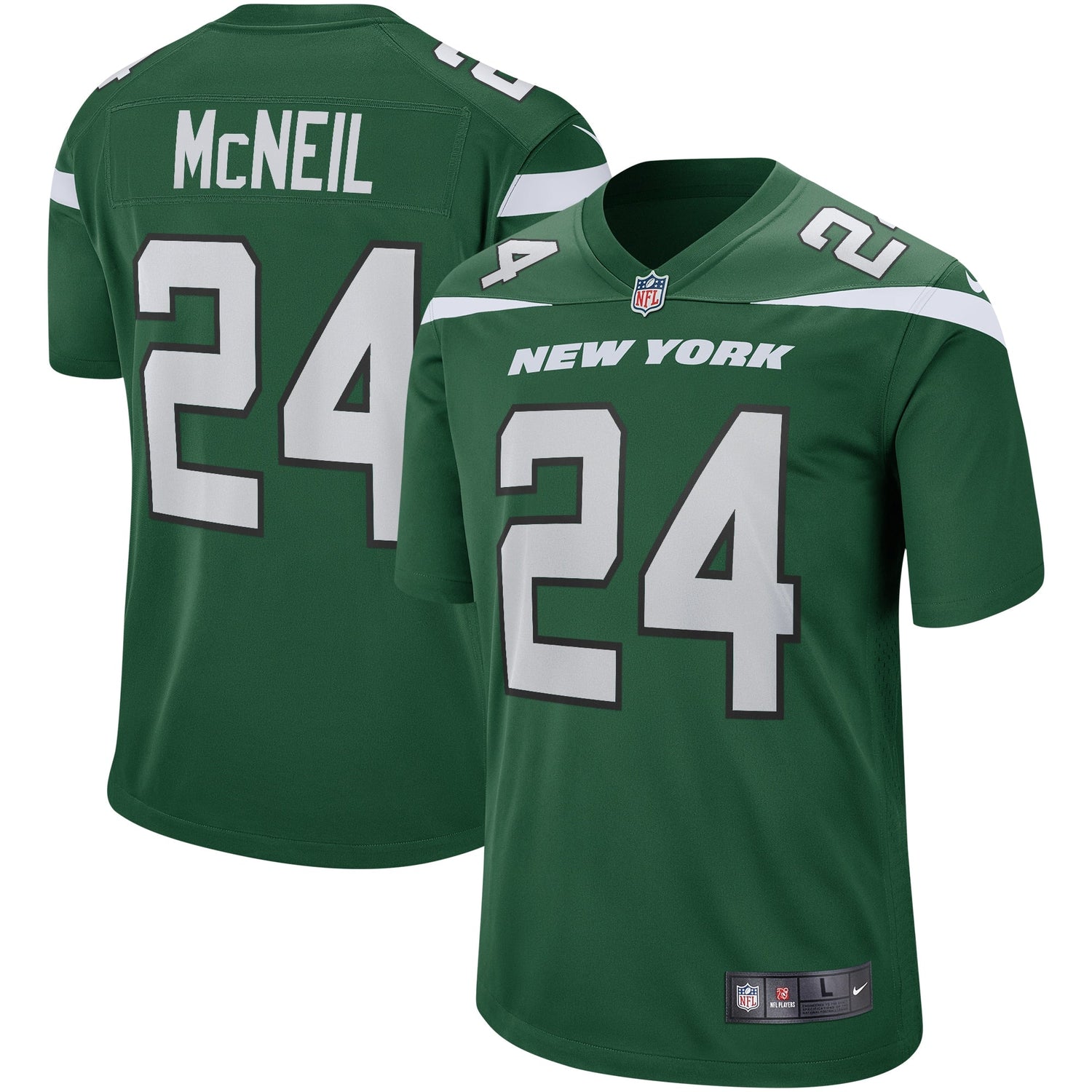 Freeman McNeil New York Jets Nike Game Retired Jersey - Gotham Green