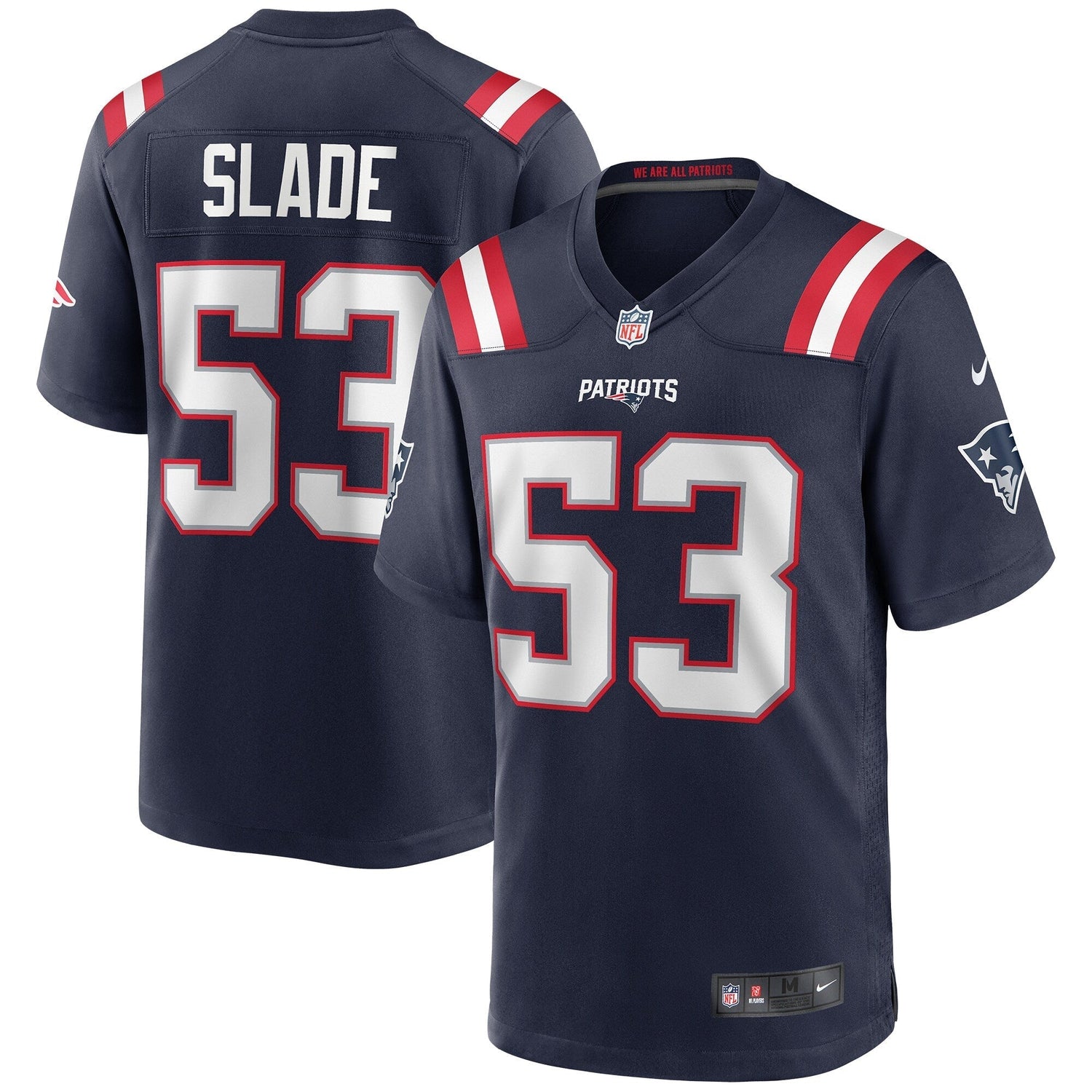 Chris Slade New England Patriots Nike Game Retired Jersey - Navy