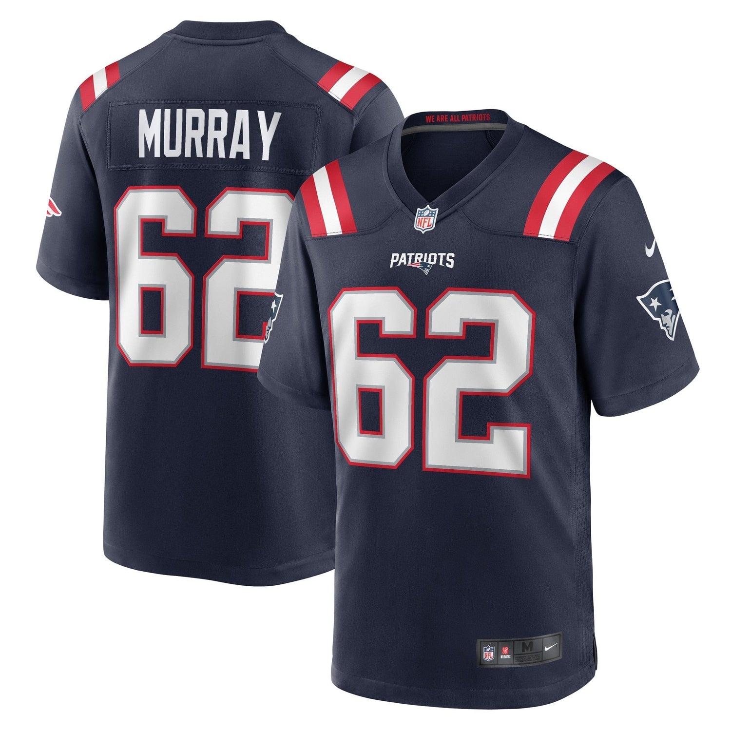 Bill Murray New England Patriots Nike Game Jersey - Navy
