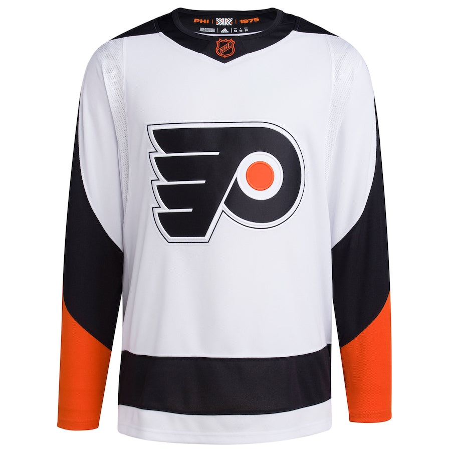 Men's Philadelphia Flyers adidas White Reverse Retro 2.0 Authentic Blank Jersey