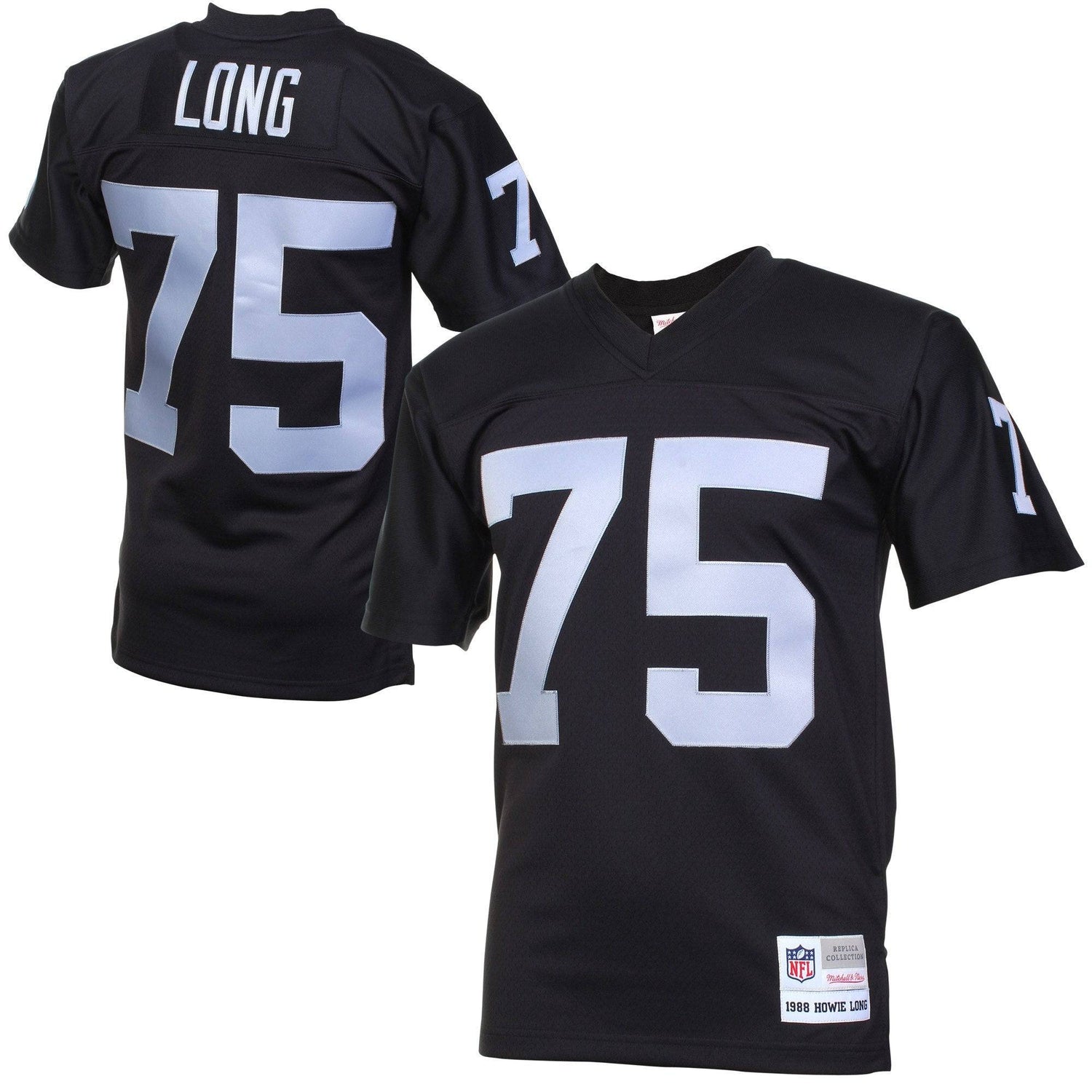 Mens Las Vegas Raiders Howie Long Mitchell & Ness Black Retired Player Vintage Jersey