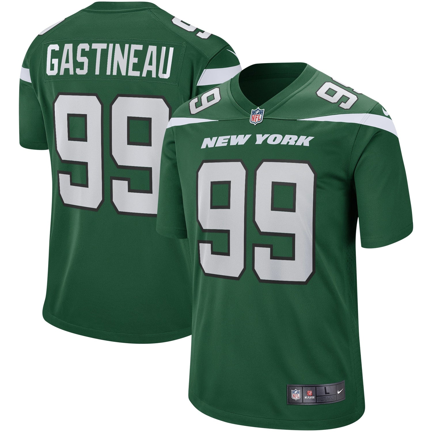 Mark Gastineau New York Jets Nike Game Retired Jersey - Gotham Green